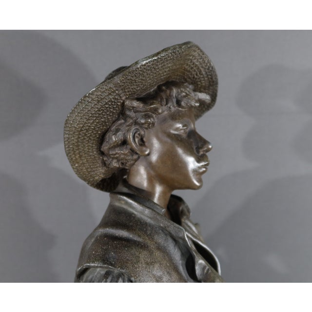 Henri Weiss, Male & Female Sculptures, Late 19th Century, Regula, Set of 2 For Sale - Image 9 of 18