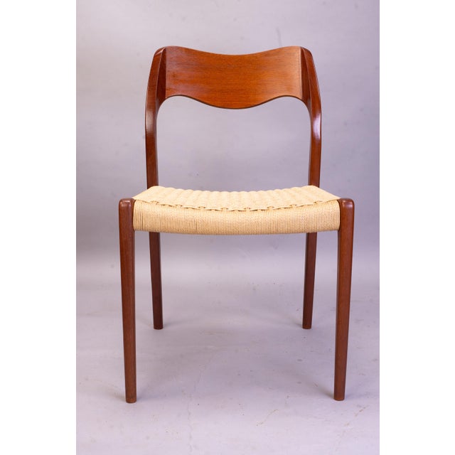 Teak Model 71 Dining Chairs by Niels Møller for J. L. Møllers, 1960s, Set of 6 For Sale - Image 15 of 18