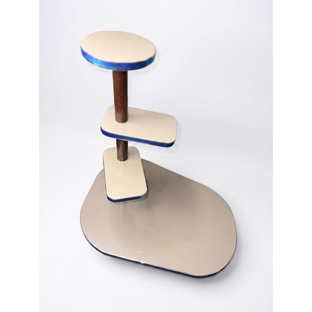 Art Deco Mid Century Wooden Stand Multi Used For Sale - Image 3 of 6