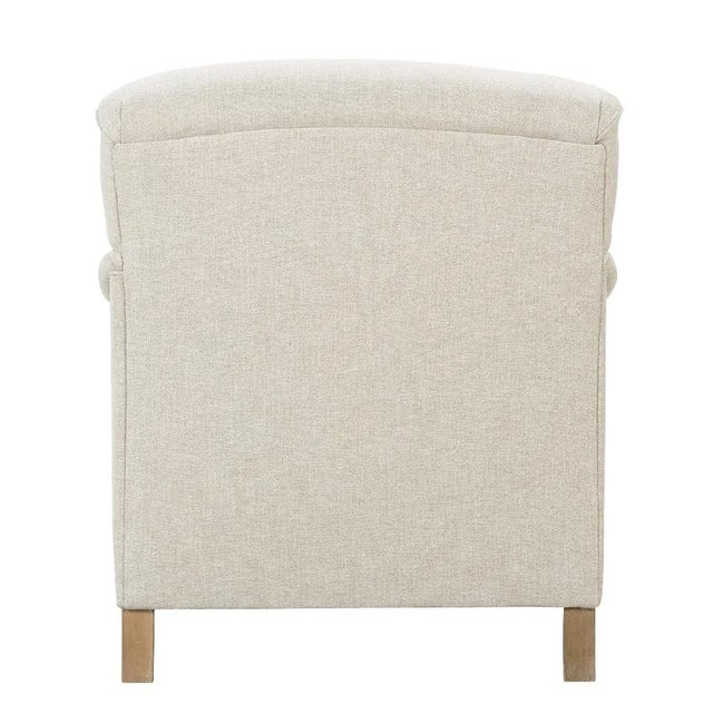 Textile Alcott Chair, Cream Linen For Sale - Image 7 of 12