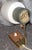 Mid-Century Brass and Teak Wood Table Lamp with White Glass Shade, Germany, 1960s For Sale - Image 6 of 7