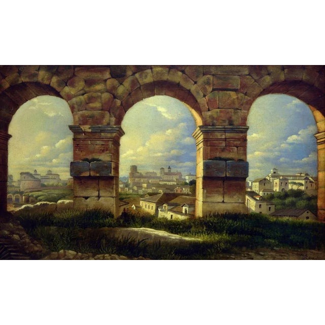 Paolo De Robertis, Roma, Oil on Canvas, Italy For Sale - Image 10 of 10