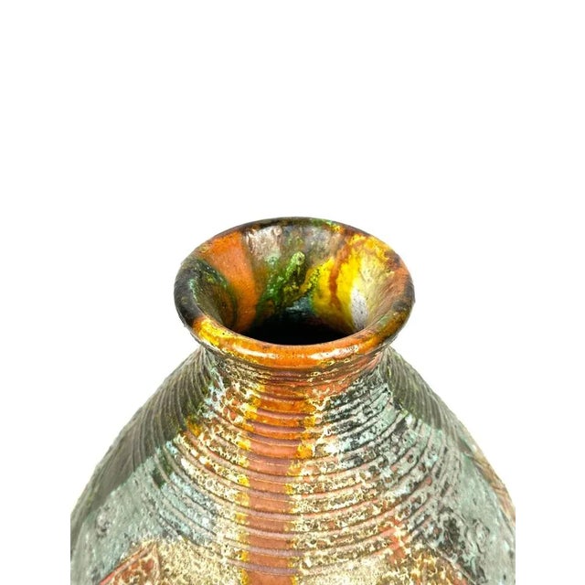 Wood Ceramic Vase by Claudio Pulli, Italy, 1970s For Sale - Image 7 of 10
