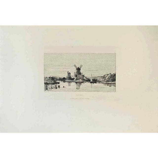 Adolphe Appian, Souvenir, Etching, 1870s For Sale