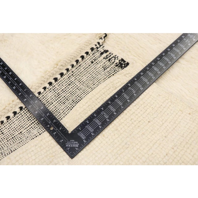 2010s Organic Modern Beni Mrirt Moroccan Rug - 10'06 X 12'01 For Sale - Image 5 of 9