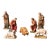 Vintage Staffler Italian Hand-Painted Wooden Nativity Set, 7-Piece Christmas Figurines For Sale
