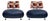 Vintage Dutch Leather and Fabric Chairs by Scheemaker Pallone for Ledoux, 1989, Set of 2 For Sale