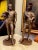 Pair Antique Patinated Metal Sculptural Statues of English Literary Figures, Ivanhoe & Durward For Sale - Image 9 of 10