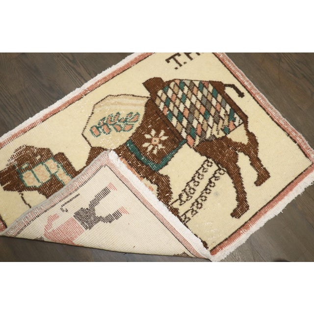 Turkish Vintage Turkish Caravan Driver Rug no. j5302 For Sale - Image 3 of 3