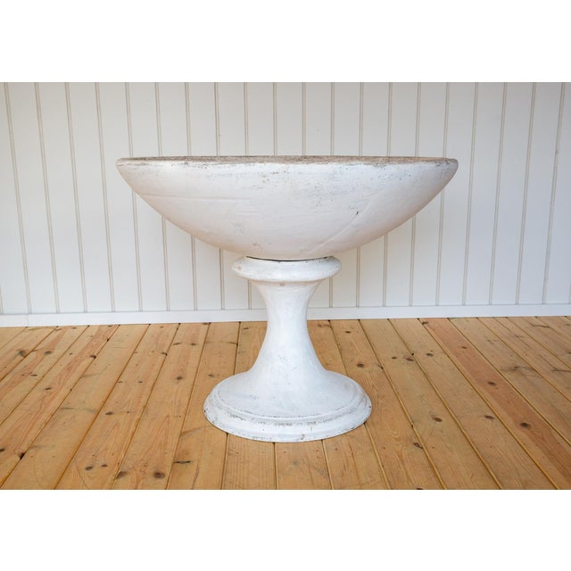 Ivory Mid-Century Modern Monumental Planter & Stand, 1950s, Set of 2 For Sale - Image 8 of 18