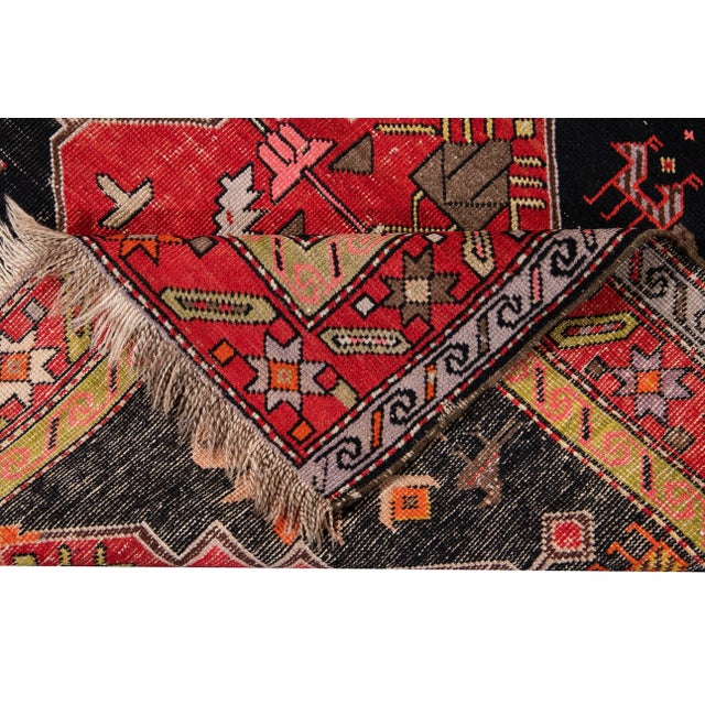 Traditional Mid-20th Century Vintage Runner Rug 3' 10'' X 10'. For Sale - Image 3 of 13