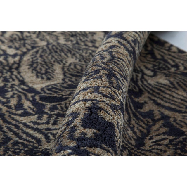 Modern Tibetan European-Inspired Wool & Silk Rug by Doris Leslie Blau. Size: 5.0" × 7.8" (152 × 233 cm). A captivating...