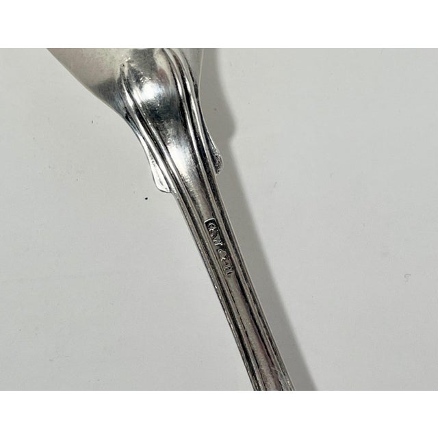Early 19th Century Small Coin Silver Condiment Serving Spoon by G.C.Howe - For Sale - Image 4 of 4