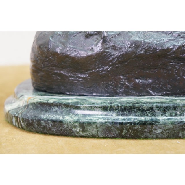 Mid 20th Century Frederic Remington Roman Bronze Works the Cheyenne Statue Sculpture 24" For Sale - Image 11 of 16