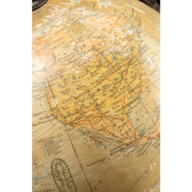 Mid 20th Century Vintage 12" Replogle Floor Globe For Sale - Image 5 of 6