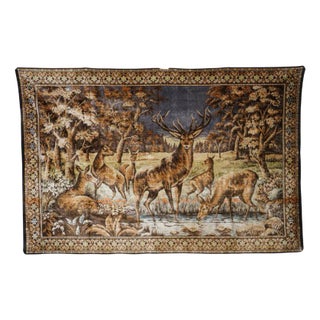 Vintage Woven Wall Tapestry For Sale