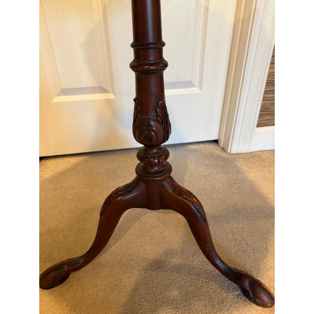 Vintage Chippendale Mahogany Octagonal Tea Table | Louis E. Rose Fine Furniture, Newark Nj For Sale - Image 4 of 5