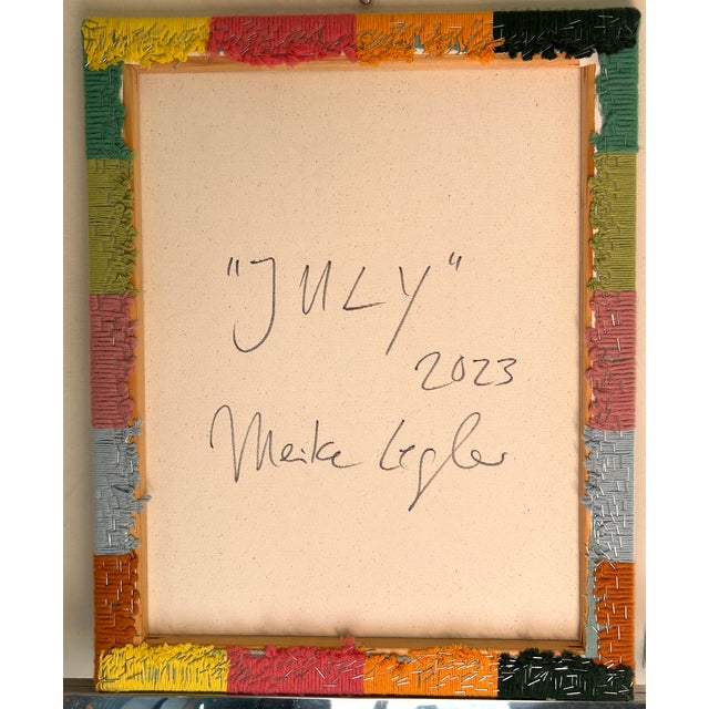 Meike Legler — “July,” 2023 — Geometric Abstract Textile Artwork For Sale - Image 17 of 18