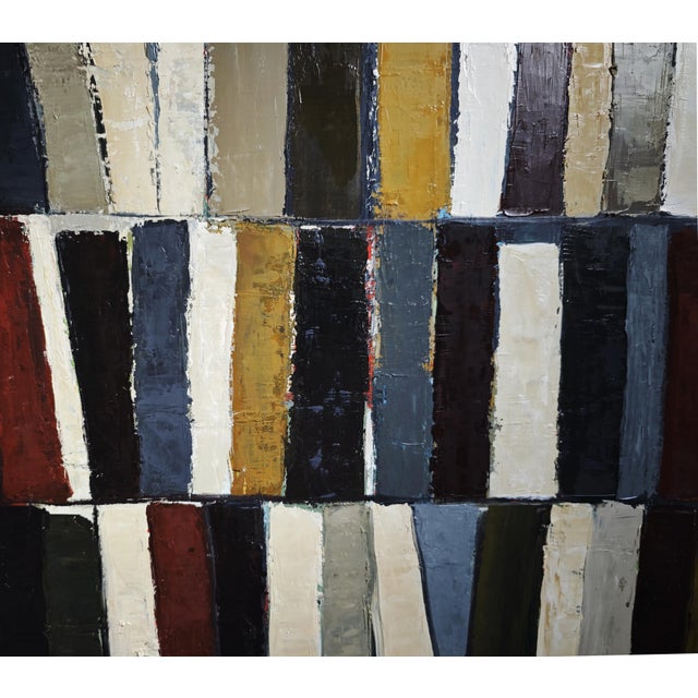 2020s Tomes, Abstract Library, Geometric, Contemporary, Framed by Sophie Dumont For Sale - Image 5 of 7