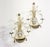 Pair of Silver Wrought Iron And Glass Wall Lights by Banci , Italy, 1940s This piece is attributed to the mentioned...