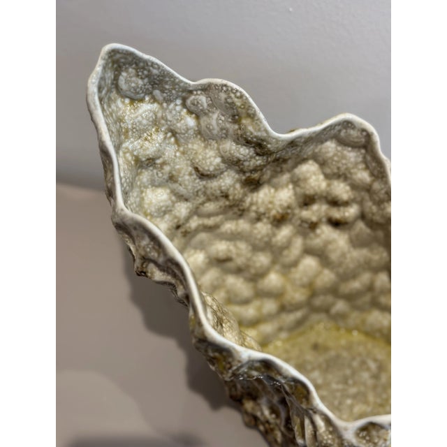 1990s Sculptural Textured Organic Art Form Bowl For Sale In Birmingham - Image 6 of 12