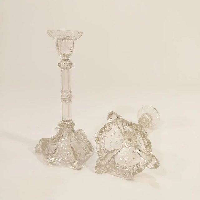 Late 19th Century Candleholders by Vallerysthal & Portieux, Set of 2 For Sale - Image 4 of 8
