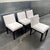 Modern Restoration Hardware Morgan Fabric Dining Chairs, Set of Four For Sale - Image 3 of 12