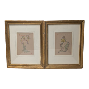 Two Framed Walter Crane Prints, 1889- Set of 2