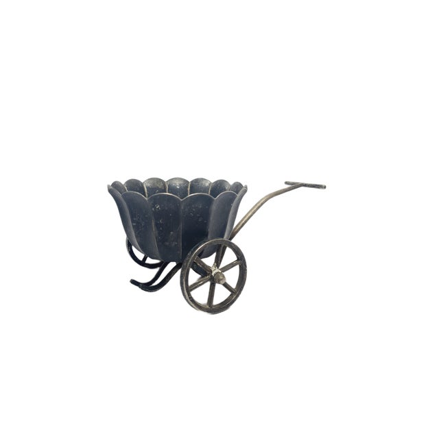Metal Art Nouveau Style Sugar Bowl, Sweden, 1950s For Sale - Image 7 of 13