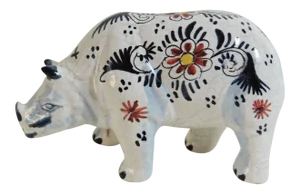 French Faience Rhinoceros Desvres Circa 1910