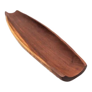 Vintage Lathed Teak Wood Centerpiece Bowl