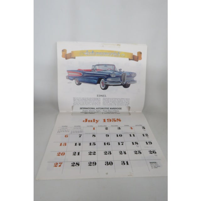 Automemories Classic Car 2014 Calendar Retro Styled 1958 Vintage Auto Art 4706b For Sale - Image 12 of 18