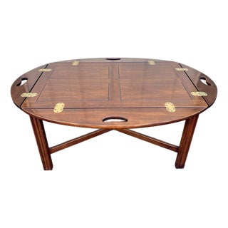 Drexel Cherry Butlers Tray Table For Sale
