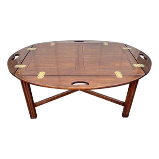 Drexel Furniture Cherry Butlers Tray Table For Sale