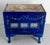 Small French Art Deco Blue Enamelled Coal Stove, 1890s For Sale - Image 4 of 10