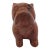 Carved Polished Red Jasper Miniature Bull Dog Figurine For Sale