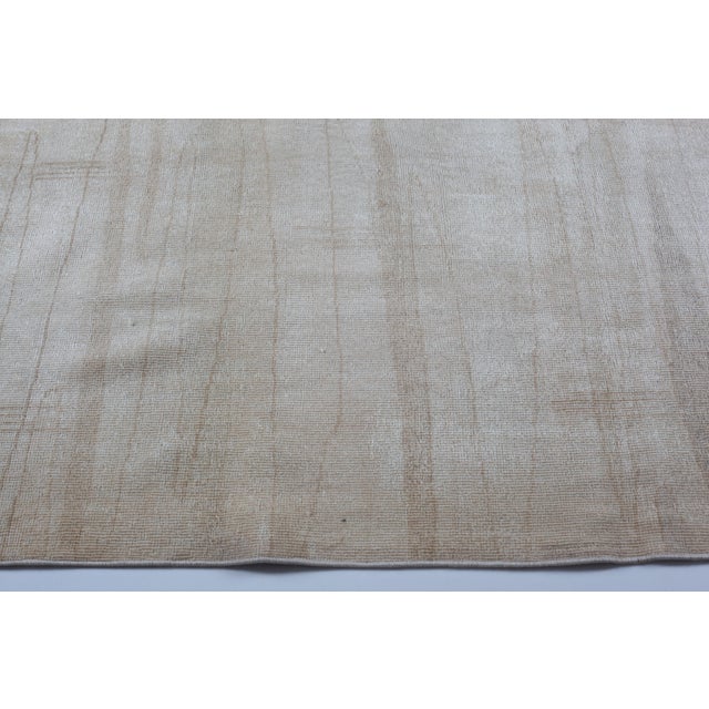 Textile Soft-Toned Vintage Anatolian Tribal Rug – Quiet Modern Elegance -6' 7'' X 8' 2'' For Sale - Image 7 of 12