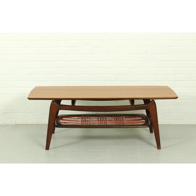Mid-Century Modern Vintage Coffee Table by Louis Van Teeffelen for Webe, 1960s For Sale - Image 3 of 10