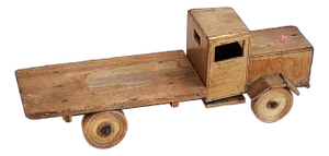 Antique Handmade Wooden Toy Truck, 1940s