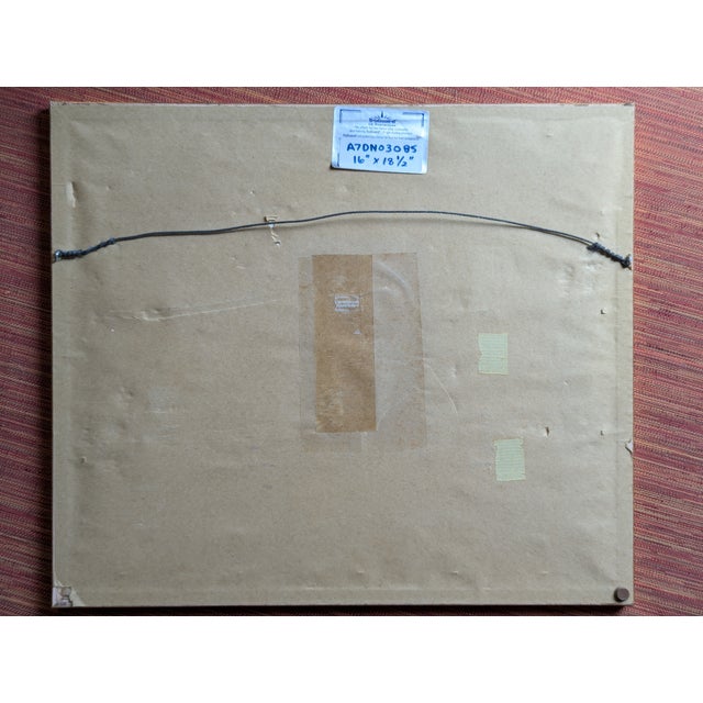 1950s French Mid-Century Impressionist Watercolor "Le Port De Concarneau" by Yvonne Canu For Sale - Image 15 of 15