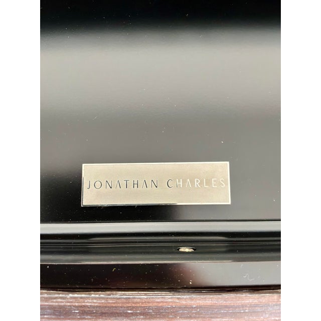 Jonathan Charles Modern Eggshell Gaia Console Table For Sale In Atlanta - Image 6 of 8