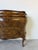 Italian Louis XV Style Bombe Burlwood Chest With Cabriole Legs For Sale - Image 4 of 18