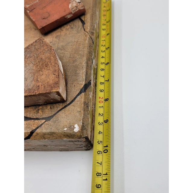 Antique 19th C One Of A Kind English & Continental Wooden Cheese Display Board. For Sale - Image 15 of 16