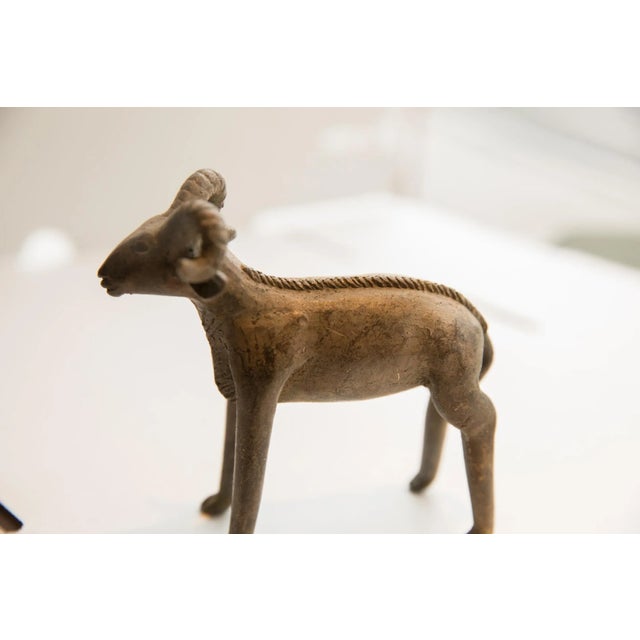 Metal Vintage African Ram Sculpture For Sale - Image 7 of 8