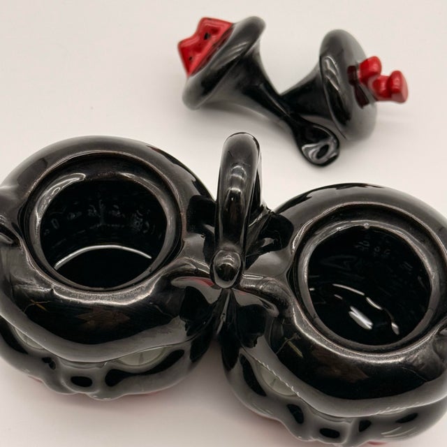 Art Deco Rare Vintage Black Cat Jam and Marmalade Porcelain Serving Dish For Sale - Image 3 of 12