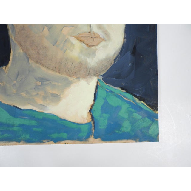 Contemporary Contemporary Expressionist Portrait Painting Blonde Woman and Man For Sale - Image 3 of 7