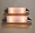 Art Deco Vintage Art Deco Light Old Lamp Wall Sconces Fixture Nickel Brass & Pink Glass Rod Ship Light - Pair For Sale - Image 3 of 4