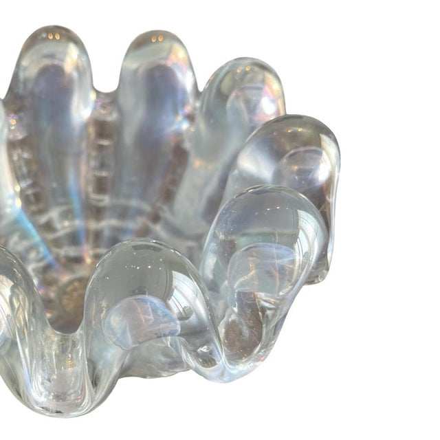 Murano Glass Bowl by Ercole Barovier for Barovier & Toso, Italy, 1940s For Sale - Image 6 of 9