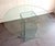 Transparent 1970s Pace Style Round Glass Dining Table For Sale - Image 8 of 9