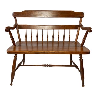 Wooden Spindle Bench For Sale